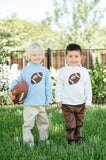 Blue Football Roll Neck Sweater