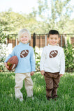 White Football Roll Neck Sweater