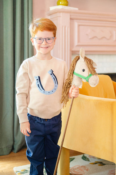 Blue Horseshoe Jacob Sweater