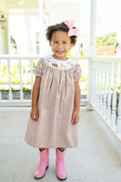 Woodland Animals Smocked Helen Dress