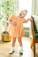 Dancing Skeletons Smocked Annabelle Bloomer Set