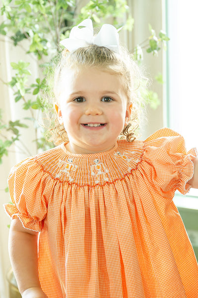 Dancing Skeletons Smocked Annabelle Bloomer Set