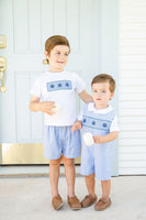Jack o'Lantern Smocked Beau T-Shirt/Shorts Set