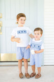 Jack o'Lantern Smocked Beau T-Shirt/Shorts Set