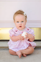 Floral Jack o'Lantern Smocked Birdie Bubble