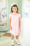 Pink Ghosts Smocked Helen Dress