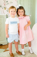 Pink Ghosts Smocked Helen Dress