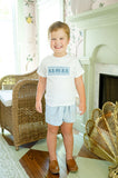 Blue Ghosts Smocked Beau T-Shirt/Shorts Set