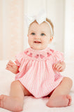 Pink Ghosts Smocked Birdie Bubble
