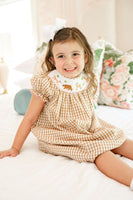 Woodland Animals Smocked Helen Dress