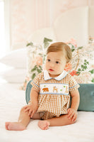 Woodland Animals Smocked Henry Bubble