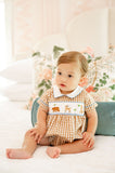 Woodland Animals Smocked Henry Bubble