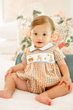 Woodland Animals Smocked Henry Bubble