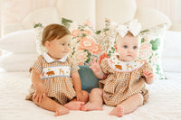 Woodland Animals Smocked Henry Bubble