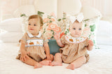Woodland Animals Smocked Birdie Bubble