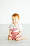 Thomas Smocked Button-On
