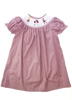 Smocked Maroon and White Cheerleader Outfits for Girls - Go TAMU! Aggies cheer Dress for girls 