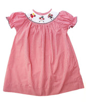 Red Smocked Cheerleader Dress - Texas Tech or UGA