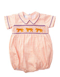 Smocked Clemson bubble for Boys 