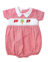Smocked Ohio bubble for Boys