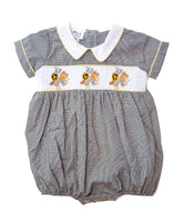 Smocked West Point bubbles for Boys