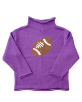 Purple Football Sweater for Kids  - TCU or LSU