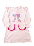 Bow Floral Applique Dress