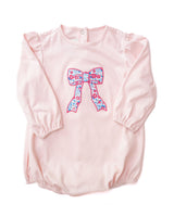 Bow Floral Applique Bubble