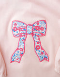 Bow Floral Applique Bubble