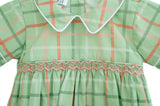 Christmas Plaid Smocked Arthur Bubble