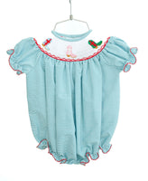 Holiday Boots Smocked Birdie Bubble