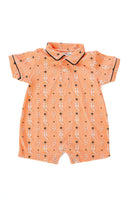 Orange and Black Boots Harold Romper