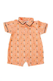 Orange and Black Boots Harold Romper