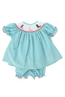 Holiday Boots Smocked Annabelle Bloomer Set