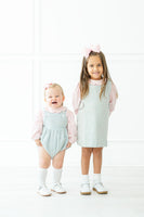 Classic Green and Pink Bubble/Top Set for Girls