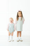 Classic Green and Pink Bubble/Top Set for Girls