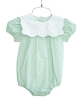 Scalloped Green Bib Bubble