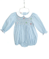 Holiday Bows Smocked Bubble