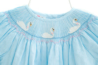 Swans Smocked Annabelle Bloomer Set