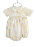 Wheat Stripes Smocked Arthur Bubble