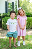 Frankenstein Smocked Beau T-Shirt/Shorts Set