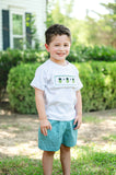 Frankenstein Smocked Beau T-Shirt/Shorts Set