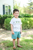Frankenstein Smocked Beau T-Shirt/Shorts Set