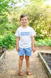 Blue Ghosts Smocked Beau T-Shirt/Shorts Set