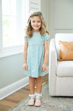Evergreen frost plaid dress
