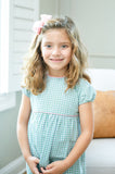 Evergreen Frost Plaid Dress for girls 