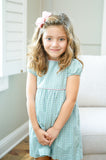 Evergreen frost plaid dress