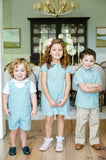 Evergreen frost plaid dress