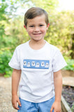 Blue Ghosts Smocked Beau T-Shirt/Shorts Set