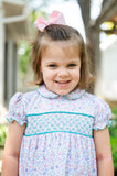 Multicolor Fall Floral Smocked Dress
